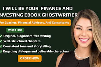 write ghostwrite your finance and investing ebook for financial advisors