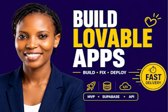 build, fix, deploy lovable ai apps, saas mvp and web applications