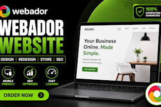 build webador website, webador redesign webador design, webador store design seo