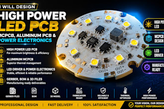 design high power led pcb, aluminum pcb, mcpcb and power electroni