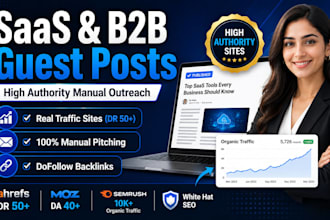 do manual guest post outreach to authority saas and b2b publications