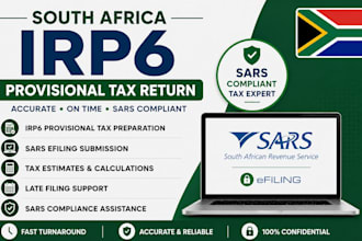 file south africa irp6 provisional tax return sars efiling late filing and est