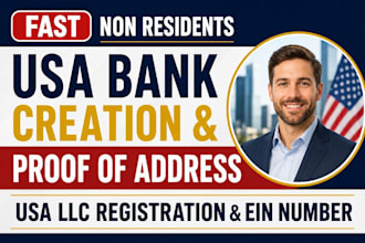 do usa bank creation mercury, llc get usa physical address and proof of address