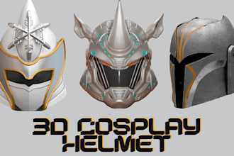 model 3d cosplay helmet wearable 3d armor 3d mask cosplay props 3d helmet design