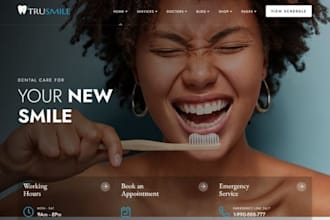 build wix website dental clinic cosmetic dentist orthodontists with inquiry form