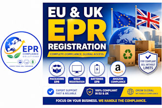 do eu and UK epr registration for packaging, weee, batteries, amazon expert