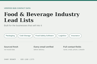 build you a verified industry specific b2b contact list