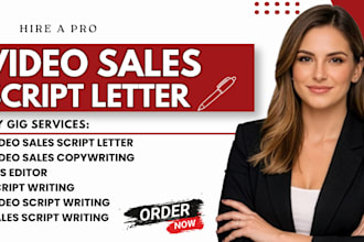 write persuasive video sales letter vls copywriting script for sales video