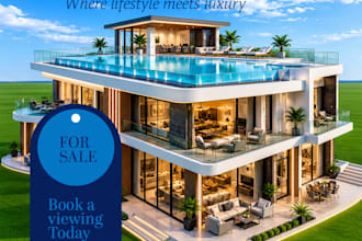 design a luxury real estate social media ad for your listing