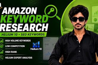 do amazon fba keyword research using helium 10