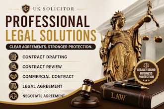 draft, review, and negotiate UK commercial contracts as a UK solicitor