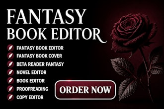 proofread copy edit dark fantasy romance novel book editor