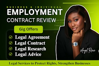 do contract review for employment contract and contract drafting
