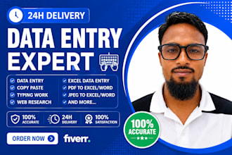 accurate data entry and excel google sheets work