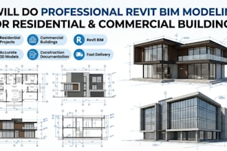 do revit bim modeling for residential and commercial buildings