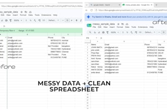 do accurate data entry and spreadsheet cleanup in excel