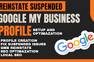 do gmb reinstate and fix suspended google my business profile