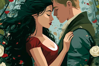 design professional romance book cover