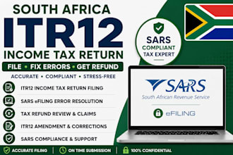 file south africa itr12 income tax return sars efiling errors tax refund and amd