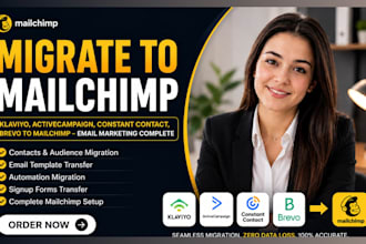 migrate klaviyo activecampaign constant brevo to mailchimp email marketing