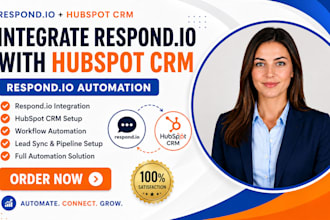 integrate respond io with hubspot crm repond io automation