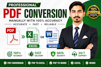 do accurate PDF to excel and word conversion