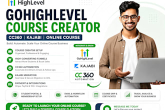 course creator 360 gohighlevel kajabi online gohighlevel course ghl cc360