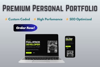 create custom and high performance personal portfolio website