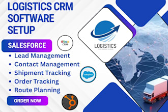 setup logistics CRM salesforce zoho CRM hubspot CRM microsoft dynamics