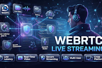 build a low latency webrtc live video streaming application