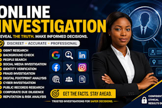 be your online investigation consultant for osint research
