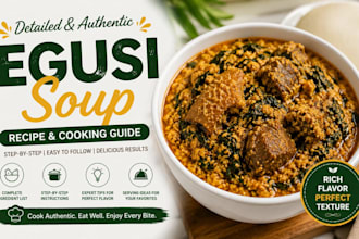 deliver a detailed egusi soup recipe and cooking guide
