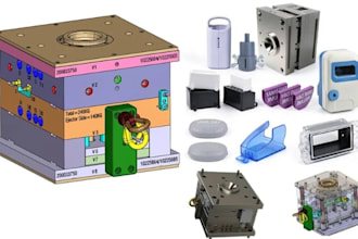 compression mold for rubber, silicone and composite materials