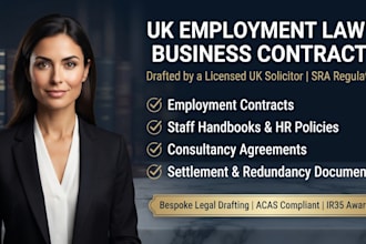 draft a custom UK employment contract and executive staff agreement