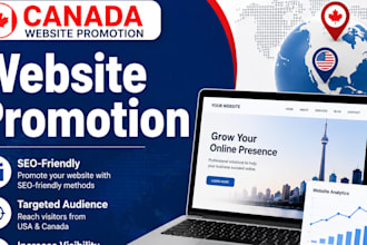 promote your website to audiences in the USA and canada