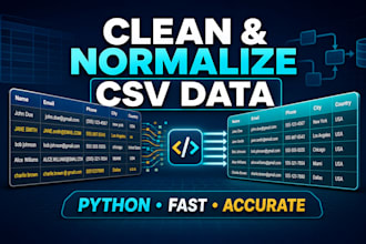 clean and normalize your CSV data with python