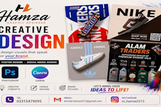 design modern posters, flyers, and social media graphics