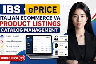 manage ibs eprice product listings italian ecommerce catalog virtual assistant