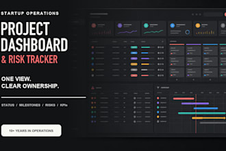 build your project dashboard, timeline, and risk tracker