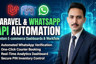 build custom laravel web app and whatsapp API automation