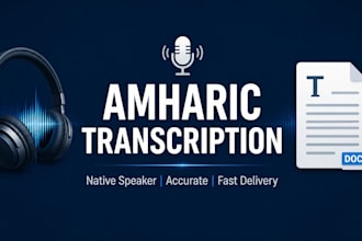 transcribe amharic audio to text accurately