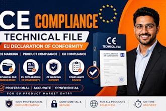 prepare ce technical file, ce marking and eu declaration of conformity