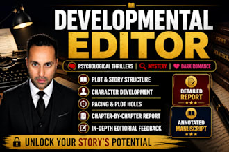 be your professional developmental editor and manuscript critic