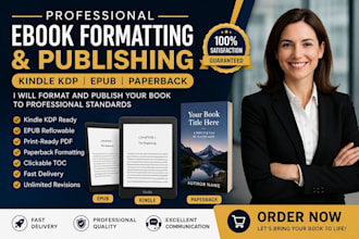 format your ebook for kindle KDP, epub, and paperback