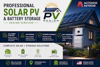create solar pv and battery ess permit plans for USA