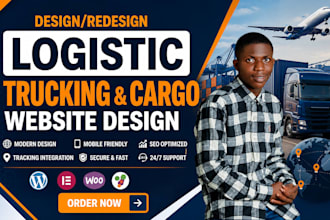 build a logistics, trucking, dispatch, freight broker, or cargo website