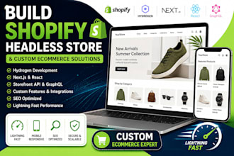 build shopify headless store and custom ecommerce solutions