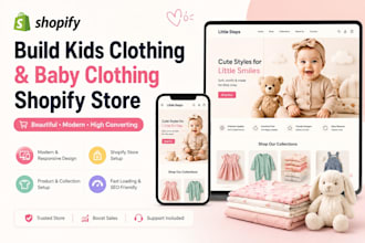 build kids clothing website baby clothing shopify store baby clothing baby store