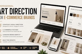 provide professional art direction for your e commerce brand