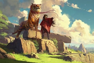 design high quality 2d character art and illustrations